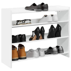 vidaXL Étagère à chaussures - Blanc