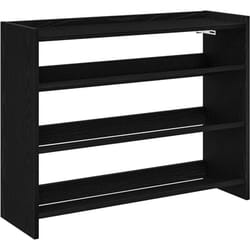 Tagère à chaussures noir 80x25x62 cm bois d'ingénierie Vidaxl