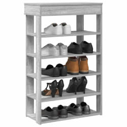vidaXL Étagère à chaussures - Sonoma gris