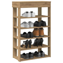 VidaXL Étagère à chaussures - Chêne artisanal