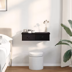 VidaXL 859942 étagères Bois Noir