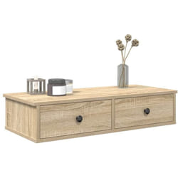 Vidaxl - tagère murale avec tiroirs chêne sonoma bois d'ingénierie