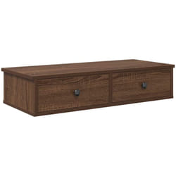 Vidaxl - tagère murale avec tiroirs chêne marron bois d'ingénierie