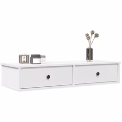Cette étagère murale avec tiroirs est conçue pour être une extension décorative et pratique de votre décoration intérieure. M ...