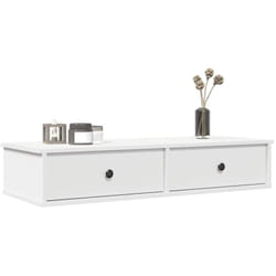 Vidaxl - tagère murale et tiroirs blanc 100x37,5x19cm bois d'ingénierie