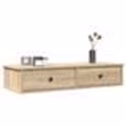 vidaXL Étagère murale avec tiroirs chêne sonoma bois dingénierie 859961
