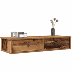 Cette étagère murale avec tiroirs est conçue pour être une extension décorative et pratique de votre décoration intérieure. M ...