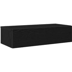 Tagère murale avec tiroirs noir 60x26,5x15cm bois d'ingénierie Vidaxl