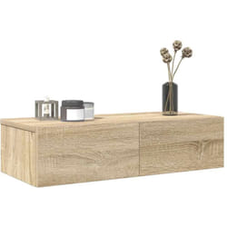 Vidaxl - tagère murale avec tiroirs chêne sonoma bois d'ingénierie