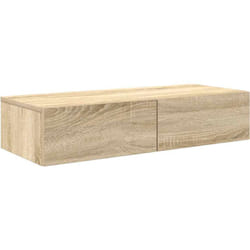 Vidaxl - tagère murale avec tiroirs chêne sonoma bois d'ingénierie