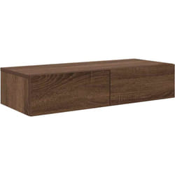 Vidaxl - tagère murale avec tiroirs chêne marron bois d'ingénierie