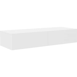 Étagère murale avec tiroirs blanc 100x36x19cm bois d'ingénierie vidaXL