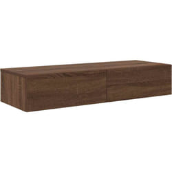 Vidaxl - tagère murale avec tiroirs chêne marron bois d'ingénierie
