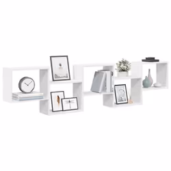 VidaXL 859995 étagères Bois Blanc - Vue supplémentaire 2