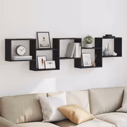VidaXL 859996 étagères Bois Noir