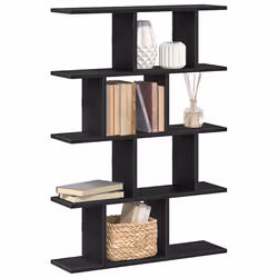 VidaXL 860014 étagères Bois Noir - Vue supplémentaire 2