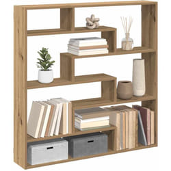 vidaXL Étagère cube murale 7 compartiments chêne artisanal