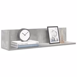 vidaXL Étagères murales 2pcs gris béton 75x165x165cm bois ingénierie étagère flottante étagère suspendue étagère murale 86003 ...
