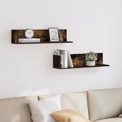 VidaXL 860035 étagères Bois Chêne, Marron - Vue supplémentaire 3