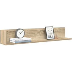 vidaXL Étagères murales 2 pcs chêne sonoma 100x16,5x16,5 cm