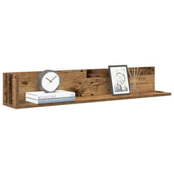 vidaXL Étagères murales 2 pcs vieux bois 100x165x165 cm étagère flottante étagère suspendue étagère murale dangle 860047