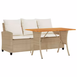 VidaXL 4103858, 3 siège(s), Crème, 1100 mm, 650 mm, 670 mm