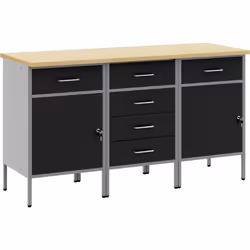 Cette armoire de travail est une chouette solution de rangement pour ceux qui veulent un espace propre et pratique. Fabriquée ...