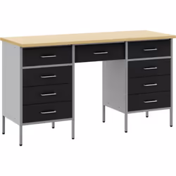 Ce cabinet de travail au style industriel est un excellent ajout à tout espace. Bien conçu, il a quatre tiroirs pour un range ...