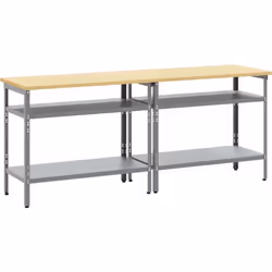 Cet Ensemble de Tables d'Atelier Réglables en Hauteur combine style et utilité, idéal pour quiconque cherche un espace de tra ...