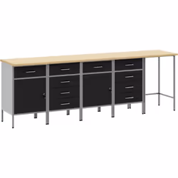 Ce cabinet de travail industriel avec tiroirs est exactement ce qu'il te faut pour tirer le meilleur parti de ton garage ou a ...