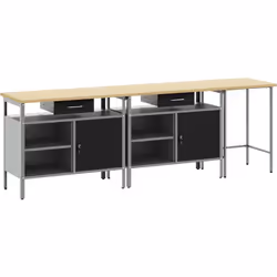 Ce set de bancs de travail 3 pièces allie praticité et look moderne, parfait pour n'importe quel atelier ou garage. Avec un s ...