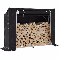 Gardez vos bûches bien rangées et faciles d'accès grâce à ce support robuste et stable pour le bois de chauffage ! Longue dur ...