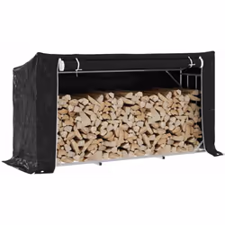 Gardez vos bûches bien rangées et faciles d'accès grâce à ce support robuste et stable pour le bois de chauffage ! Longue dur ...