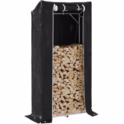 Gardez vos bûches bien rangées et faciles d'accès grâce à ce support robuste et stable pour le bois de chauffage ! Longue dur ...