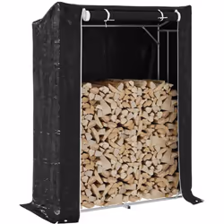 Gardez vos bûches bien rangées et faciles d'accès grâce à ce support robuste et stable pour le bois de chauffage ! Longue dur ...