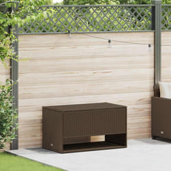Vidaxl - Coffre à coussins d'extérieur marron 100x55x55,5 cm polyrotin