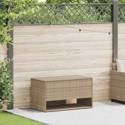 Vidaxl - Coffre à coussins d'extérieur beige 100x55x55,5 cm polyrotin