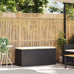 VidaXL 4104145 banc de jardin Rotin, Acier