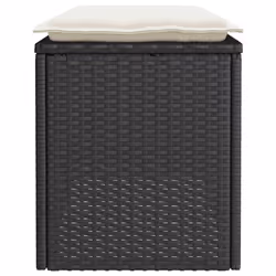 VidaXL 4104145 banc de jardin Rotin, Acier - Vue supplémentaire 5