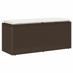 VidaXL 4104146 banc de jardin Rotin, Acier
