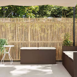 VidaXL 4104146 banc de jardin Rotin, Acier