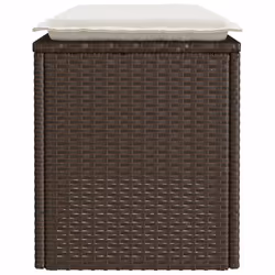 VidaXL 4104146 banc de jardin Rotin, Acier - Vue supplémentaire 5