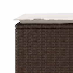 VidaXL 4104146 banc de jardin Rotin, Acier - Vue supplémentaire 7