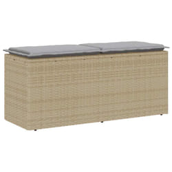 VidaXL 4104148 banc de jardin Rotin, Acier