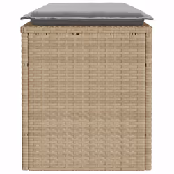 VidaXL 4104148 banc de jardin Rotin, Acier - Vue supplémentaire 5