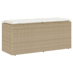 VidaXL 4104149 banc de jardin Rotin, Acier