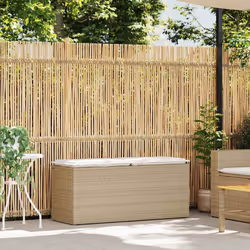 VidaXL 4104149 banc de jardin Rotin, Acier