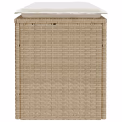 VidaXL 4104149 banc de jardin Rotin, Acier - Vue supplémentaire 5