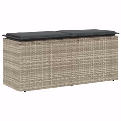 VidaXL 4104150, Gris foncé, Rotin, Acier, 110 kg, Adultes et enfants, 1100 mm, 400 mm