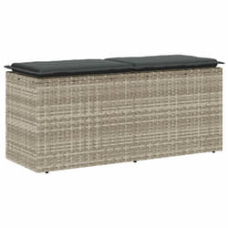 VidaXL 4104150 banc de jardin Rotin, Acier